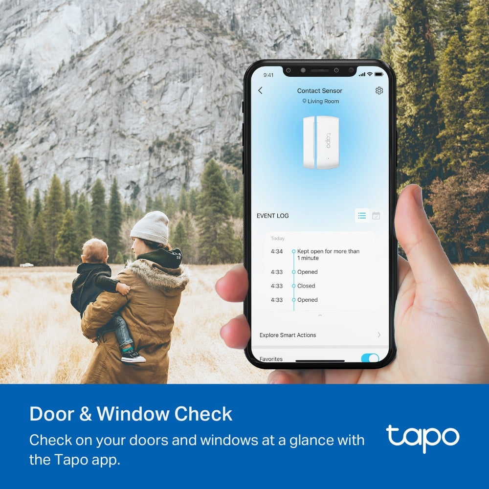 TP-Link Tapo Smart Door/Window Sensor - Security