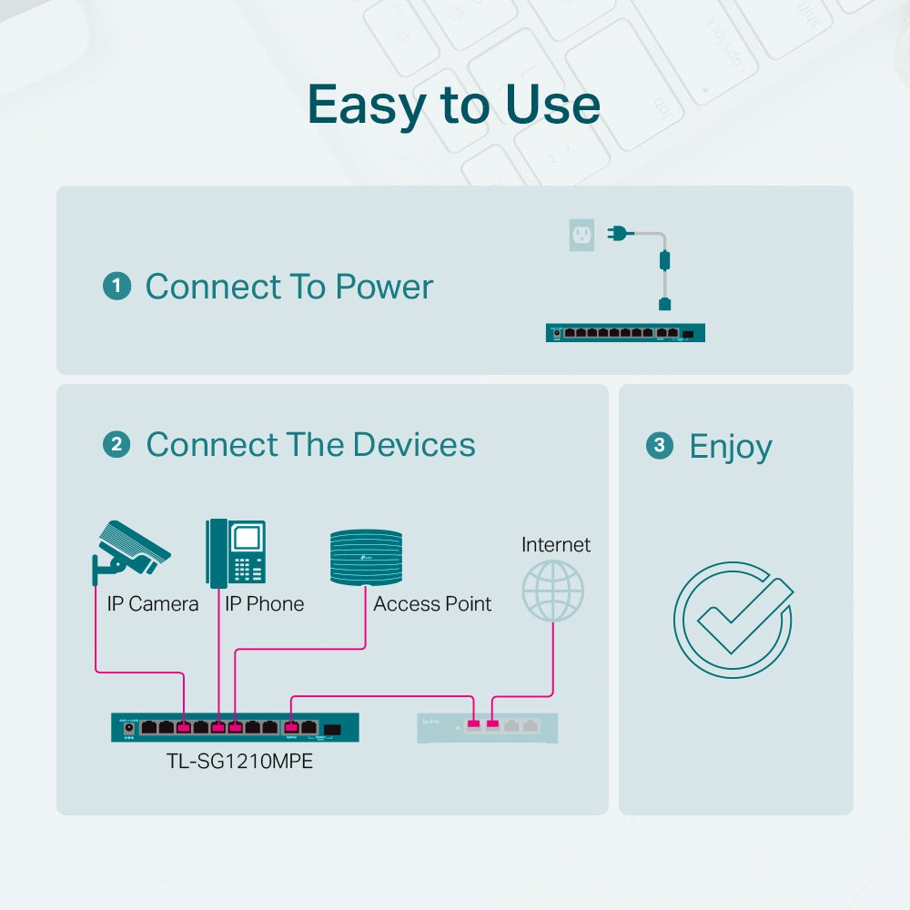 TP-Link 10-Port Easy Smart PoE+ Gigabit Switch