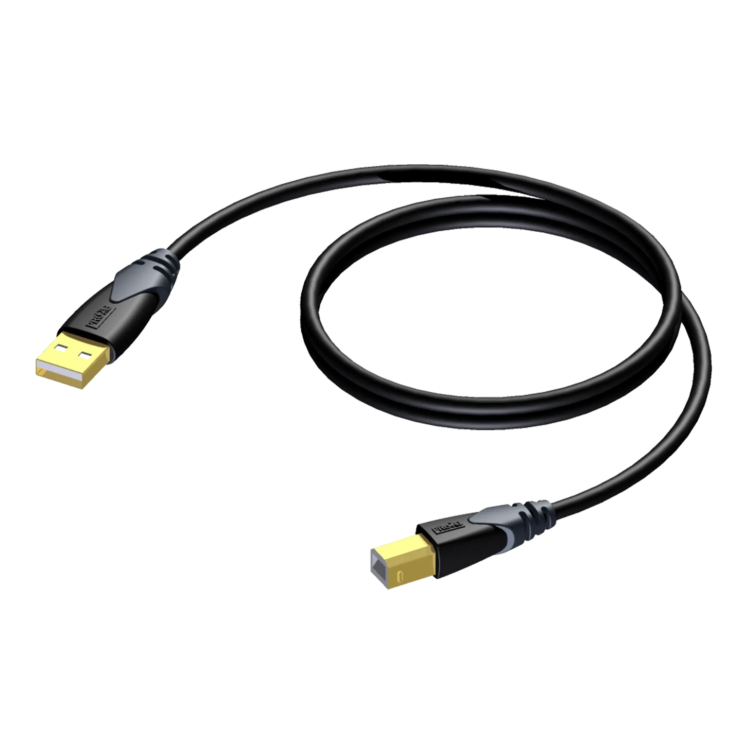 PROCAB CLD610 USB A to USB B cable, 1.5 meters long, designed for high-speed connections for printers and scanners.