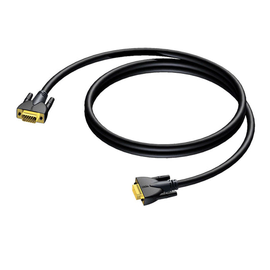 Procab CLV114 SVGA Male to SVGA Male Cable, 1.5 Meter length, high-quality video cable for connecting devices.