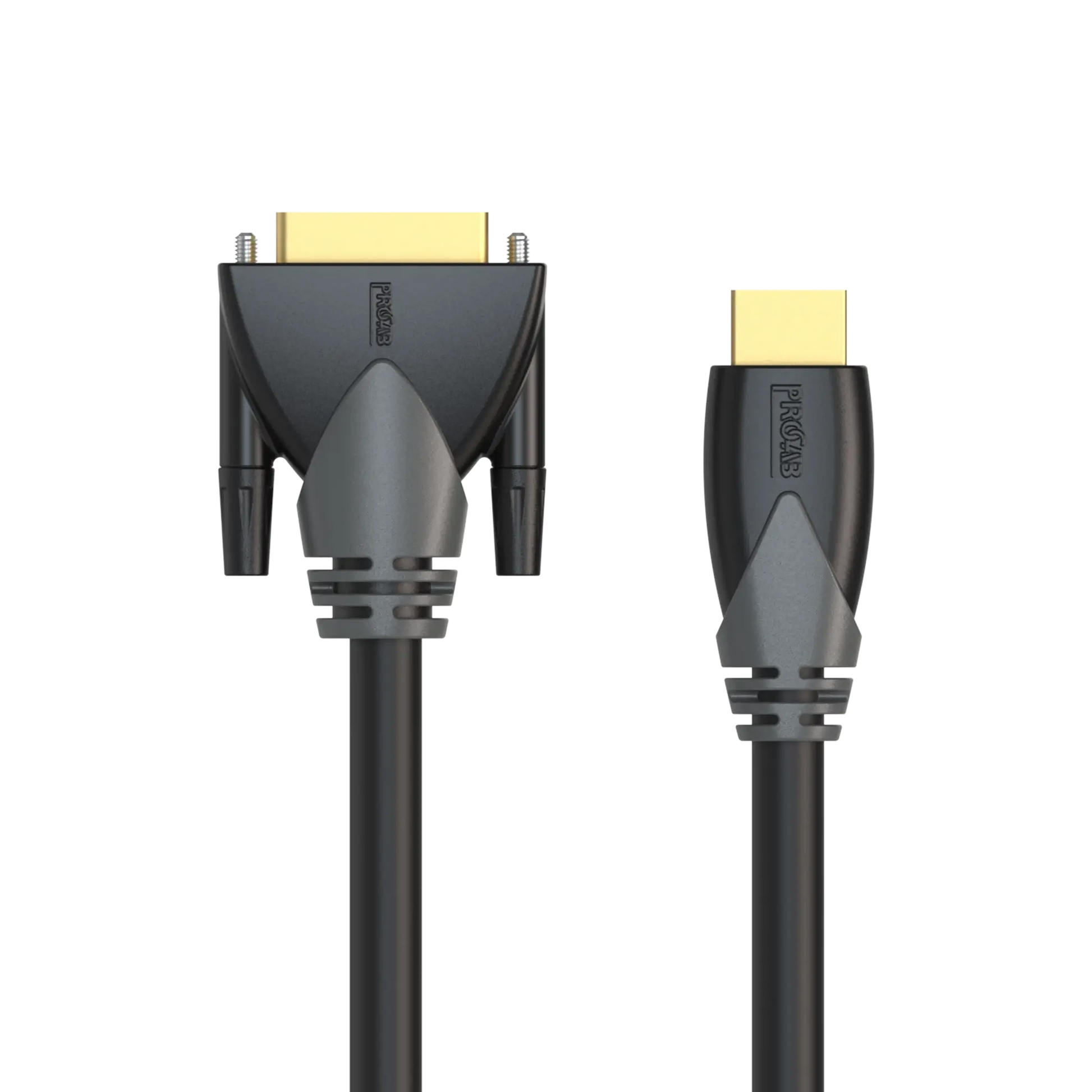 PROCAB CLV160 DVI-D Male to HDMI A Male Cable, 1.5 Meter length, 24 AWG, showing the cable design and connectors.