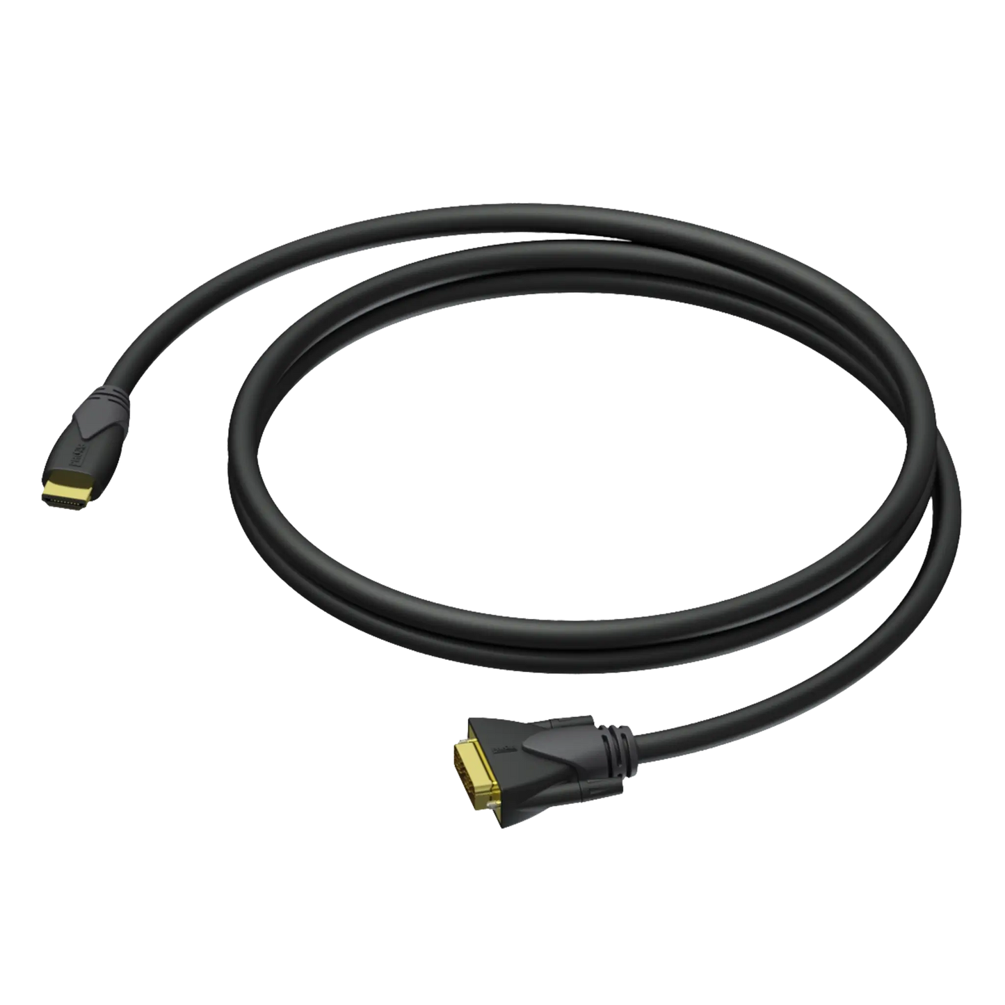 PROCAB CLV160 DVI-D Male to HDMI A Male Cable, 1.5 Meter length, 24 AWG wire gauge