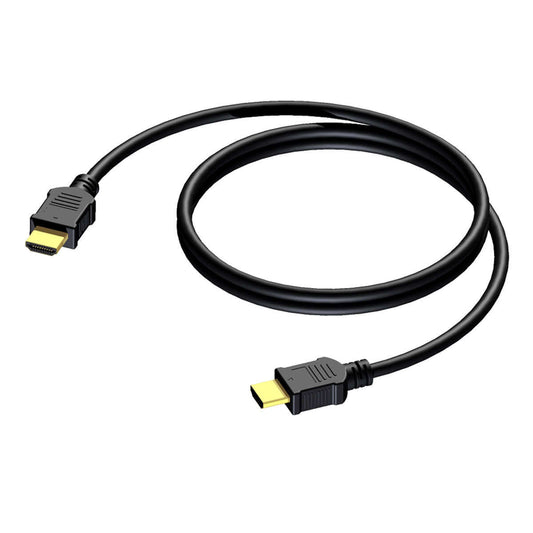 Procab BSV110 HDMI A Male to HDMI A Male Cable with Ethernet, 10 Meter length.