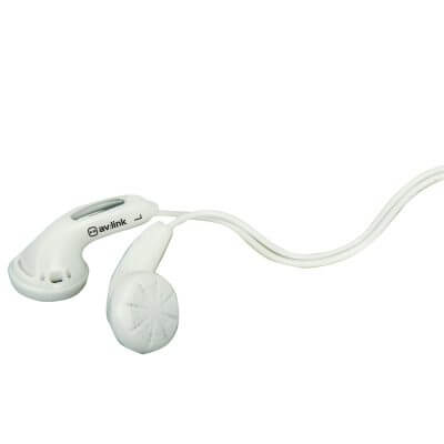 AVLINK SE15 Neodymium Stereo Earphones with Gold Plated Connectors displayed on a white background.
