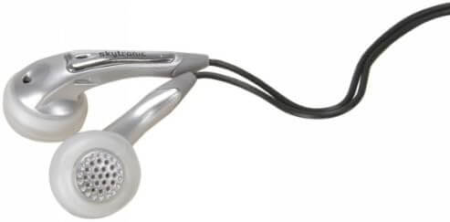 Skytronic neodymium gold plated earphones showcasing high-quality sound design.