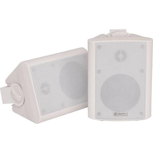 ADASTRA BC4W - Pair of 4-inch white indoor background speakers displayed.