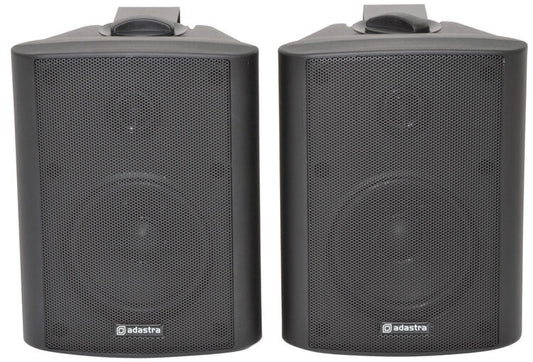 ADASTRA BC4B 4 Inch Black Pair Background Speakers designed for indoor use.
