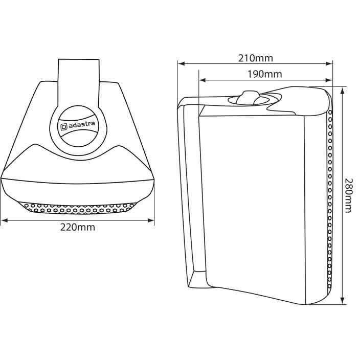 Adastra BC6W 6.5 inch stereo background speakers in white, displayed as a pair.