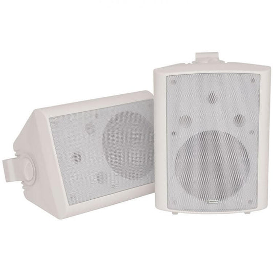 Adastra BC8W - 8 Inch Indoor Stereo Wall Speakers in white, designed for high-quality sound, featuring a sleek design suitable for any indoor setting.