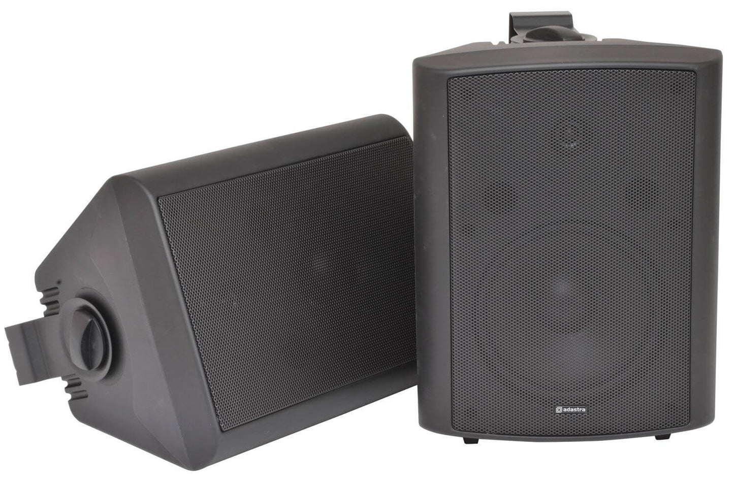 Adastra BC8B 8 inch black background speakers designed for indoor use.