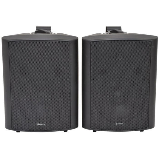 Adastra BC8B 8 Inch Black Background Speakers Pair designed for indoor use.