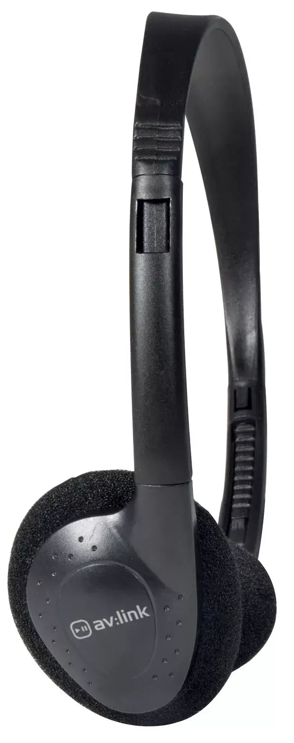 AVLINK SH30T Stereo Lightweight TV Headphones with Extra Long Lead and Volume Control