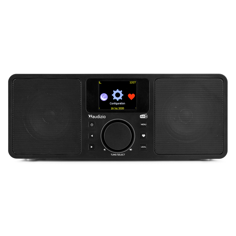 AUDIZIO ROME WIFI INTERNET STEREO DAB+ RADIO in black color