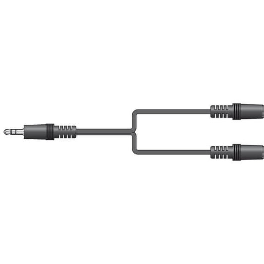 AVLINK 1.2M 3.5MM stereo plug to 2 x 3.5MM stereo sockets splitter lead