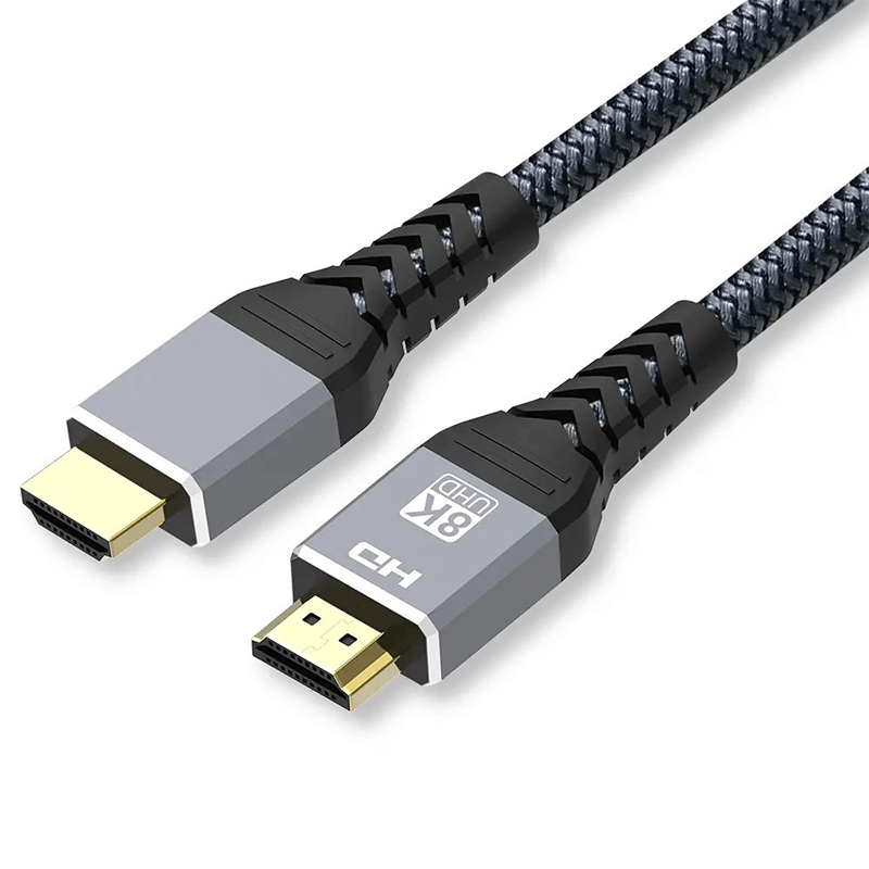 High-speed HDMI cable for Ultra HD video, 1 meter long, supporting 8K resolution and Ethernet connectivity.
