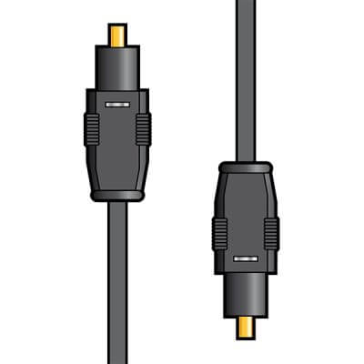 AVLINK 5M Fibre Optic TOSLINK Lead - High Performance Optical Digital Audio Cable