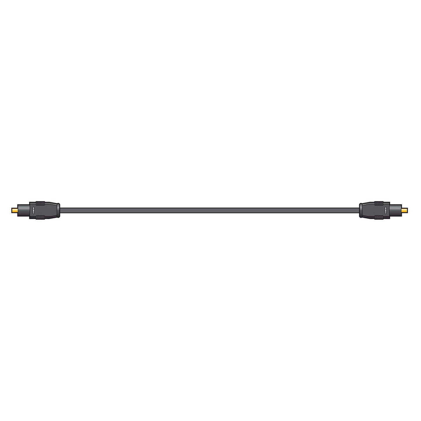High performance digital audio cable, TVA 5M lead fibre optic TOSlink 2.2MM, suitable for high-quality audio transmission.