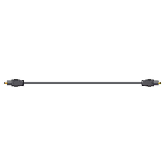 High performance digital audio cable, TVA 5M lead fibre optic TOSlink 2.2MM, suitable for high-quality audio transmission.
