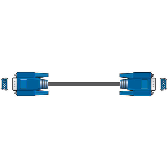 AV:Link 113.101UK VGA Plug to Plug Lead, a 2-meter high-quality video cable designed for reliable video connections.