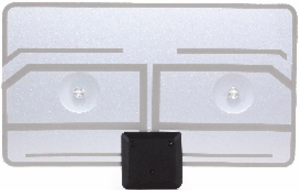 MERCURY ST25P Paper-Thin Transparent HDTV Aerial, a lightweight and high gain antenna designed for digital TV and DAB/FM radio.