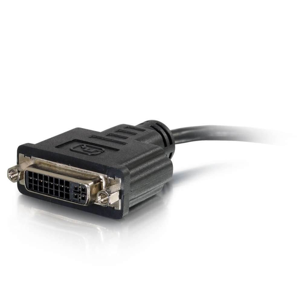 AVLINK HDMI Male to DVI-D Female Video Adapter, 8 inch length, used for connecting HDMI devices to DVI displays.