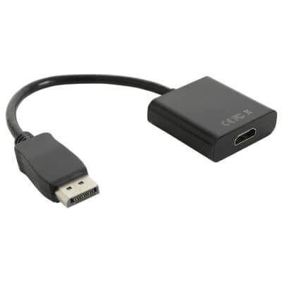 TVA DisplayPort to HDMI Adaptor Cable, compatible with Full HD 1080p resolution.