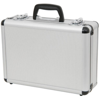 Durable and stylish Chord MFC330 aluminium microphone flight case designed for safe storage and transport.