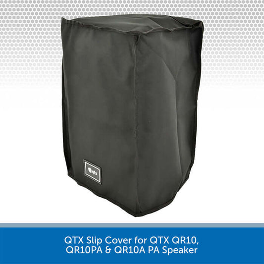 QTX QR10 Speaker Slip Cover designed for QR10, QR10A, and QR10P PA Speakers