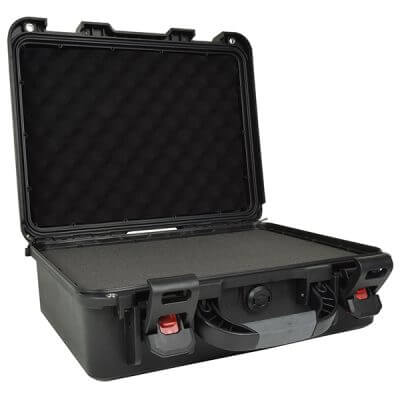 Citronic HDC153 heavy duty waterproof ABS equipment case, shallow design, IP66 rated for protection against dust and water.