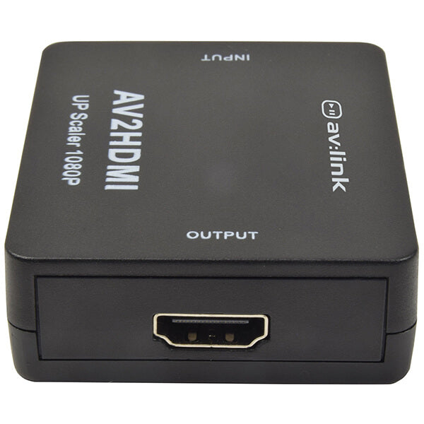AVLINK Full HD RCA to HDMI Converter for connecting old devices to modern displays.