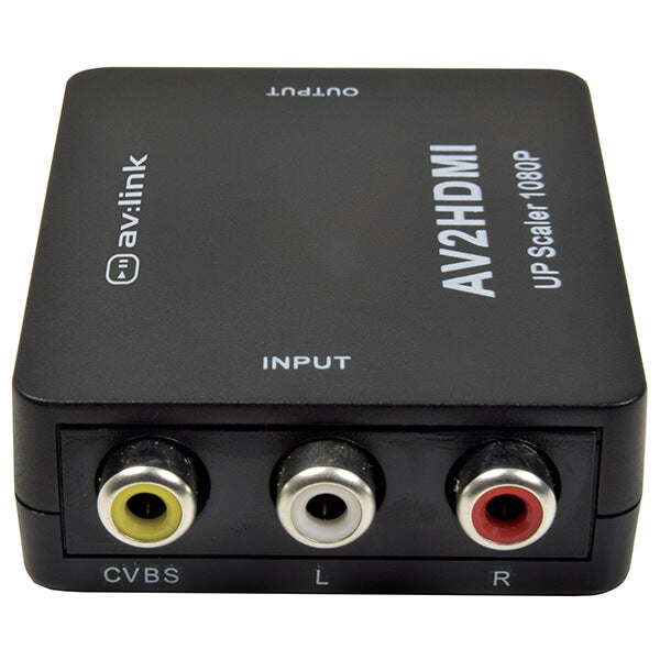 AVLINK Full HD RCA to HDMI Converter, designed to connect old devices to modern displays.