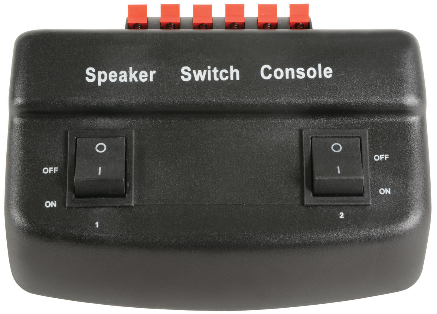 AV:Link AD-SPK21 2-Way Loudspeaker Selector in black, capable of handling up to 50W maximum power.