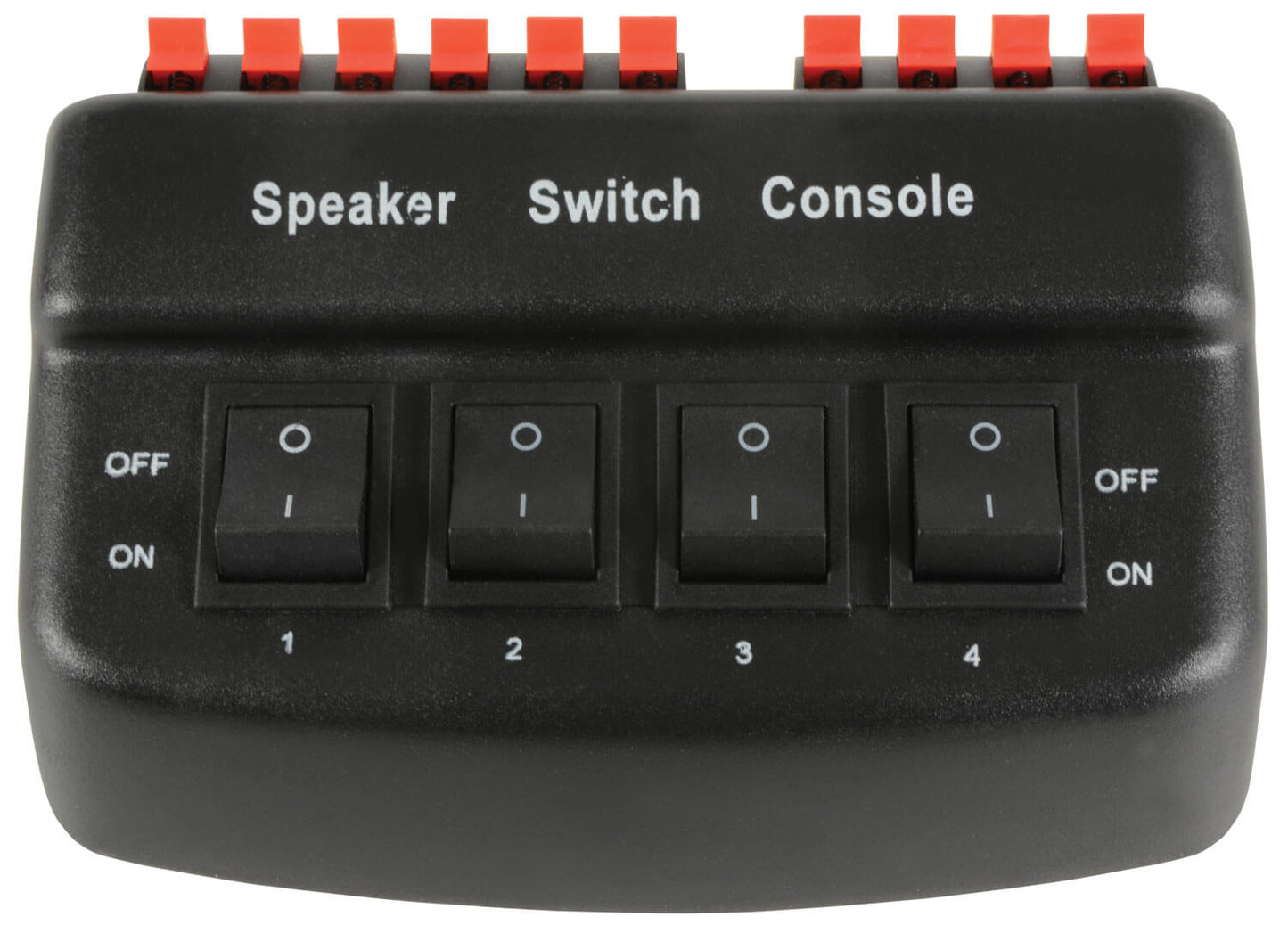 AVLINK AD-SPK42 4-Way Loudspeaker Selector in black with a maximum power of 50W