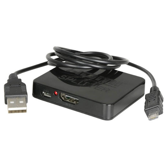 AVLINK 1x2 HDMI Mini Splitter, a device for distributing HDMI signals to multiple displays.