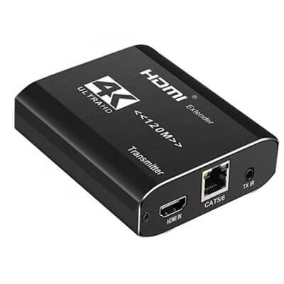 TVA HDMI Over Cat5/6 Extender 120M with IR Remote Control displayed in an image.