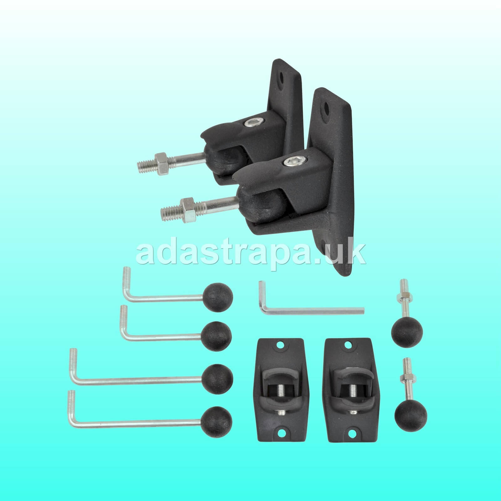 PUTORSEN Speaker Wall Mount, Black, 2 Pack, Swivel