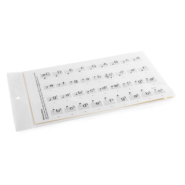 Image of MAX KB-KEY removable keyboard keynote stickers designed for kids and beginners, showcasing colorful and engaging designs.