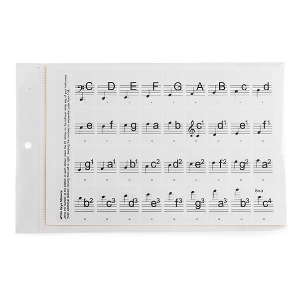 Image of MAX KB-KEY removable keyboard keynote stickers designed for kids and beginners, showcasing colorful and fun designs.