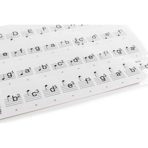 Image of MAX KB-KEY removable keyboard keynote stickers designed for kids and beginners, featuring colorful and educational designs.