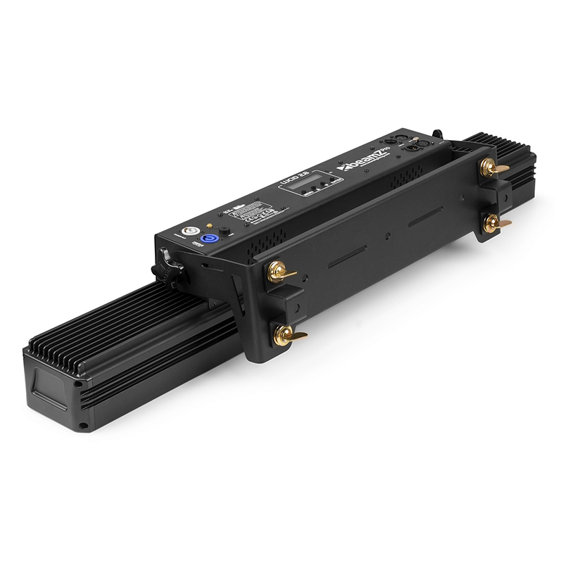 BEAMZ LUCID 2.8 LED BAR featuring 8x 30W RGBW lights, designed for professional stage lighting applications.