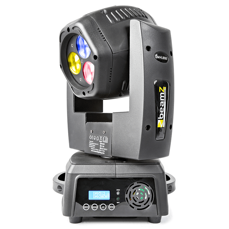 BEAMZ MHL832 LED Double Sided Moving Head, a professional stage lighting product designed for dynamic lighting effects.