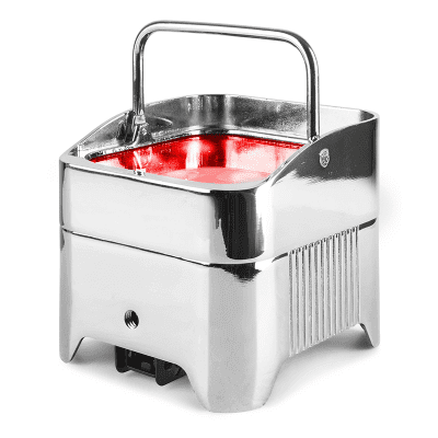 BEAMZ BBP96SC UPLIGHT PAR 6X12W RGBWA-UV BATT WDMX IR CHROME - Wireless Battery Operated LED Uplighter in chrome finish