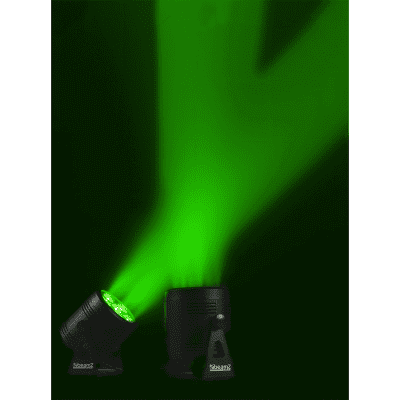 BEAMZ BBP66 Battery Uplight PAR featuring 6x 6W RGBW LEDs, showcasing a compact and versatile lighting solution.
