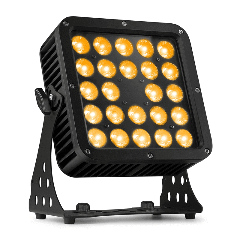 BEAMZ STARCOLOR205 LED Flood Light showcasing high-performance architectural lighting with 24x10W RGBA capabilities.