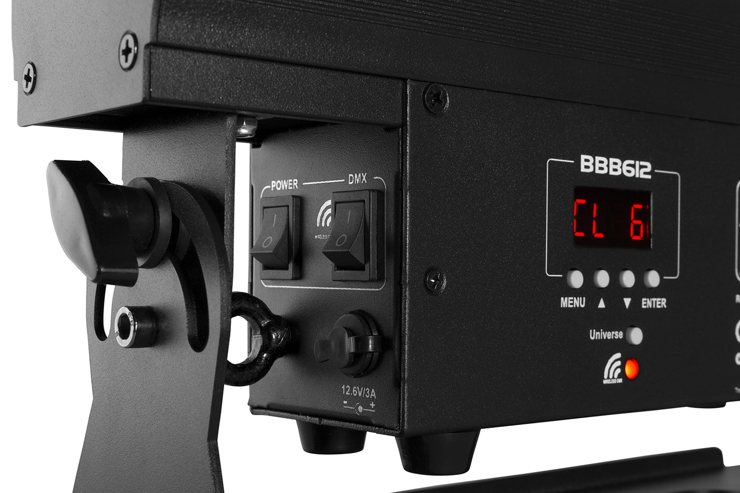 Beamz BBB612 Battery Powered LED Bar with 6x 12W RGBAW-UV LEDs