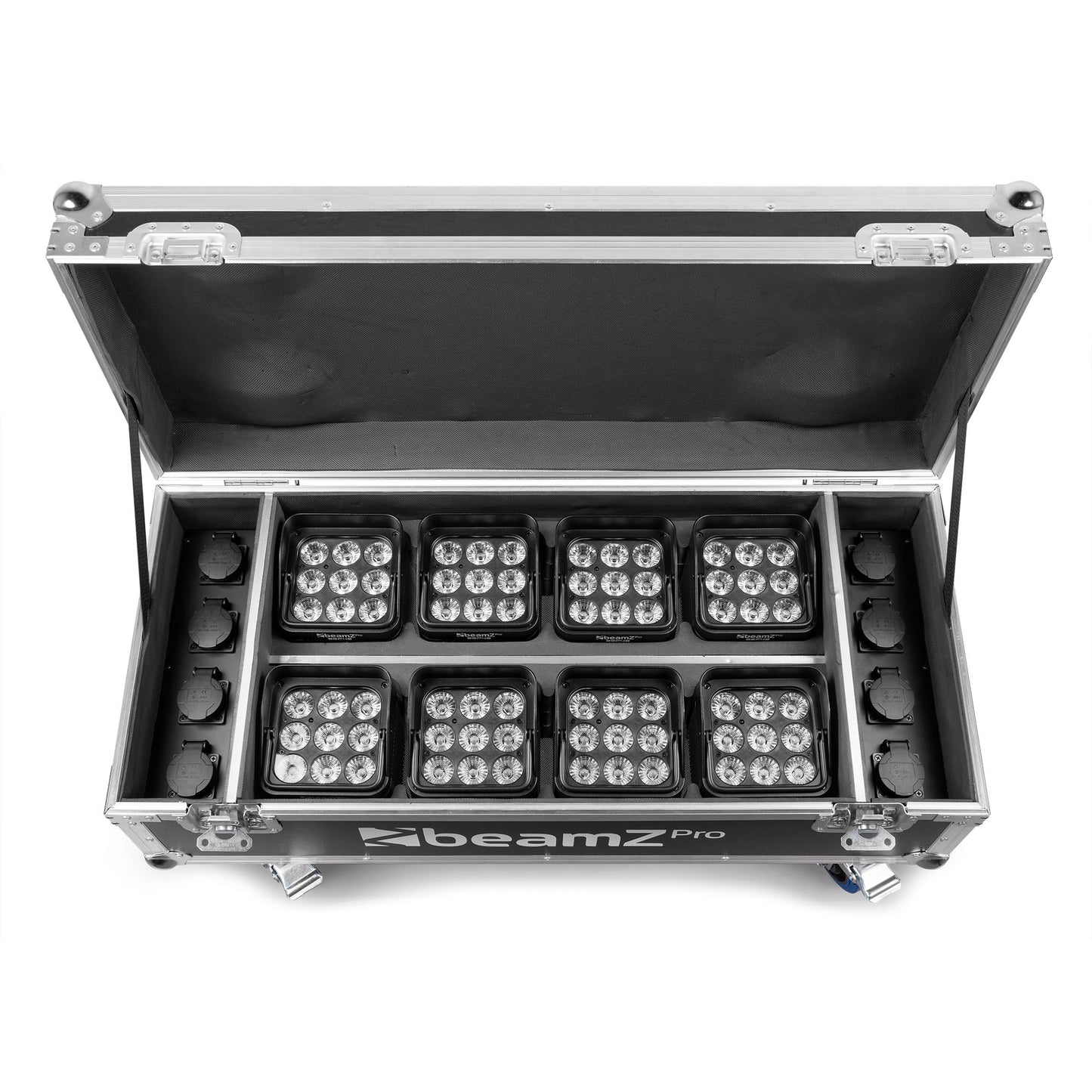 Beamz Pro FCC12 Flightcase for 8x BBP48 with Charging | HHA1362