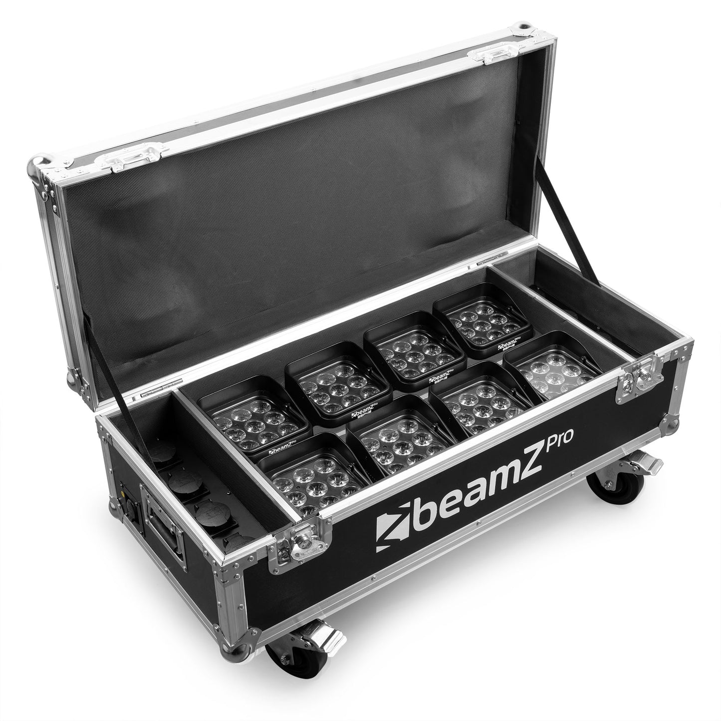 Beamz Pro FCC12 Flightcase for 8x BBP48 with Charging | HHA1362