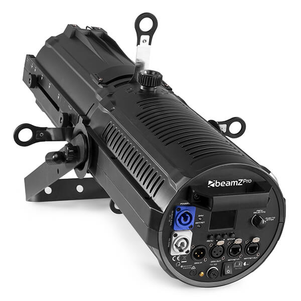 BEAMZPRO BTS300Z LED Profile Spot Zoom 300W Warm White lighting solution showcasing high power COB technology.