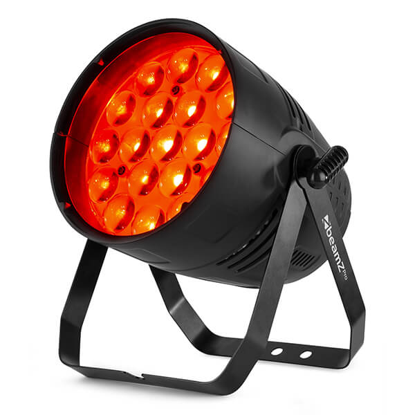 Professional LED stage lighting unit with 19x 15W RGBW IR features, designed for high-quality performance in events.