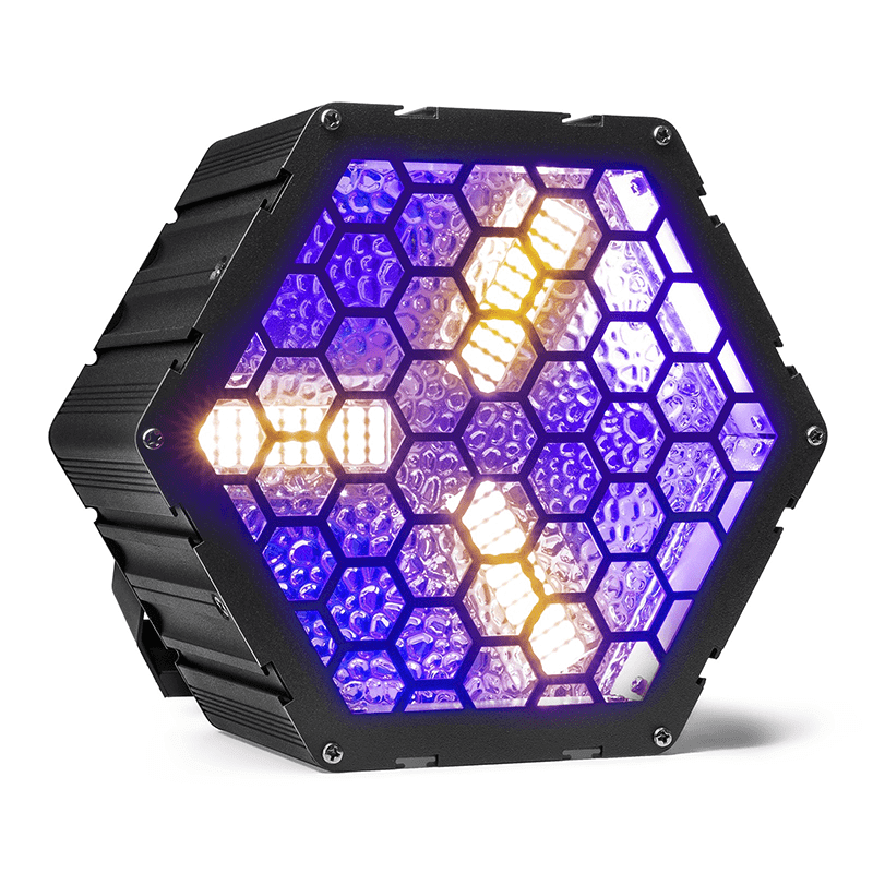 BEAMZ RB90 Deco Retro Blinder 3x30W RGBW, a stylish LED stage lighting product designed for vibrant performances.